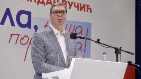 VUČIĆ U HALI SIVAC: Ideja izgradnje brze saobraćajnice bila je od suštinske važnosti za progres ovog kraja (VIDEO)
