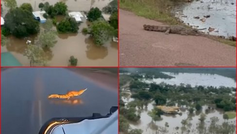 KROKODILI SU BUKVALNO SVUDA... Nezapamćene poplave izazvale paniku i haos, evakuacija građana u toku (VIDEO)