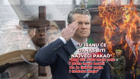 Ministar rata SAD čitao Bibliju tokom konferencije: Bog uči ruke moje ratu i prste moje borbi - on je ljubav moja i tvrđava moja