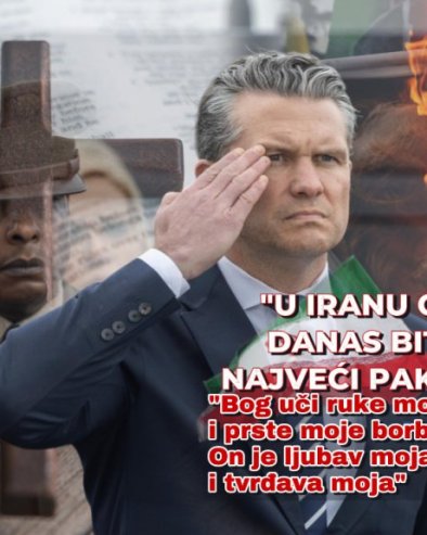 Министар рата САД читао Библију током конференције: Бог учи руке моје рату и прсте моје борби - он је љубав моја и тврђава моја