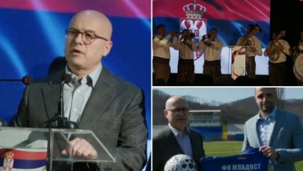 ВУЧЕВИЋА ДОЧЕКАЛА ДРАГАЧЕВСКА ТРУБА У ГУЧИ: Јаке поруке из пуне сале, најавио и долазак председника Вучића (ФОТО)