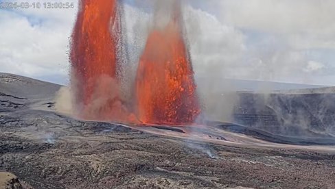 FONTANA LAVE VISOKA 300 METARA: Erupcija vulkana Kilauea na Himalajima - izdato upozorenje građanima