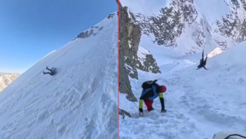 PREŽIVEO PAD SA 600 METARA: Okliznuo se i pao sa najvišeg vrha - požalio se na bol u malom prstu (VIDEO)