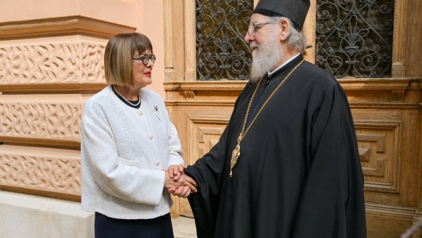 ПРОЈЕКТИ УЗ ПОДРШКУ ПОКРАЈИНСКЕ ВЛАДЕ: Маја Гојковић и владика сремски Василије о обнови духовног наслеђа