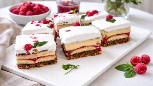 JAFA KOCKE SA MALINAMA: Osvežavajuće, kremasto i bogatog ukusa