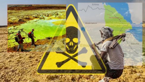 ULAZ U PAKAO: Danakil - NAJOPASNIJE mesto na svetu! Voda je NARANDŽASTA, peča jače od vatre, rizično je i da se diše i da se hoda (VIDEO)