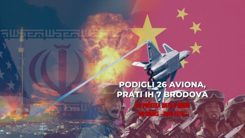 Od početka rata u Iranu kineski avioni NISU leteli - sad su PODIGILI 26 lovaca, prate ih 7 brodova