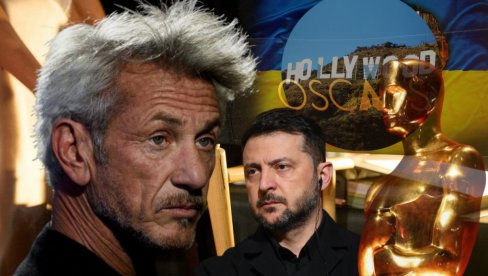 DOBIO OSKARA, ALI IMAO VAŽNIJA POSLA Šon Pen se družio s Zelenskim, nije bio na ceremoniji - Ukrajinac ga razotkrio (FOTO)