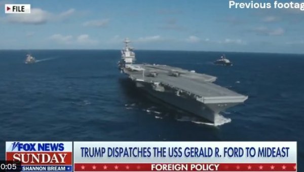 АМЕРИЧКА ПЛУТАЈУЋА ТВРЂАВА СЕ РАСПАДА: Највећи носач авиона хитно напушта Блиски исток, 600 морнара спава на поду (ВИДЕО)