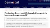 ЛИЦЕМЕРАН ТЕКСТ У ДЕМОСТАТУ: Пишу о литијуму у Финској и снабдевању ЕУ, а својски рушили пројекат Јадар