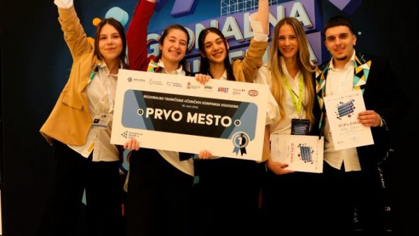 НОВОСАДСКОЈ ТШ МИЛЕВА МАРИШ АЈНШТАЈН ПРВО МЕСТО: Завршено  Регионално такмичење  ученичких компанија Војводине