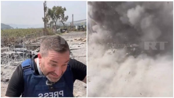 (ВИДЕО) КРЕМЉ О ИНЦИДЕНТУ СА НОВИНАРИМА РТ-А У ЛИБАНУ: Израелски пројектил експлодирао на пар метара од екипе, испитаћемо све околности