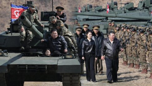 КИМОВА ЋЕРКА ЗА КОМАНДАМА НАЈНОВИЈЕГ МОДЕЛА ТЕНКА: Офанзивне војне вежбе Северне Кореје одговор САД и Израелу (ФОТО/ВИДЕО)