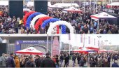 АРЕНА ВЕЋ ПУНА, ВЕЛИКИ БРОЈ ЉУДИ ОСТАО ИСПРЕД ДВОРАНЕ: Све је спремно за величанствени скуп СНС у 16 часова (ФОТО/ВИДЕО)