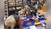 NJEMU NAFTA NIJE POTREBNA: Čovek na konju ušao u prodavnicu (VIDEO)