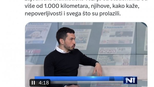 Н1 СЕ СПРЕМА ДА КРШИ ИЗБОРНУ ТИШИНУ: Емитоваће филм о блокадерима који су се у Стразбуру жалили на своју земљу (ФОТО)