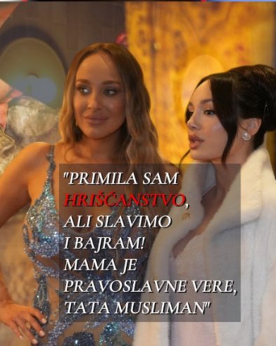 ЂОГАНИЈЕВА СЕ ОДРЕКЛА ИСЛАМА: Примила сам православље - то је мамина вероисповест, тата је муслиман