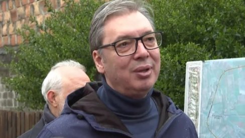 VUČIĆ OBILAZI EKSPO: Predsednik Srbije na gradilištu u Surčinu (FOTO/VIDEO)