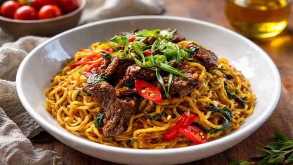 ЗАЧИЊЕНИ РЕЗАНЦИ СА ГОВЕДИНОМ И БЕЛИМ ЛУКОМ:  Брз и ароматичан оброк