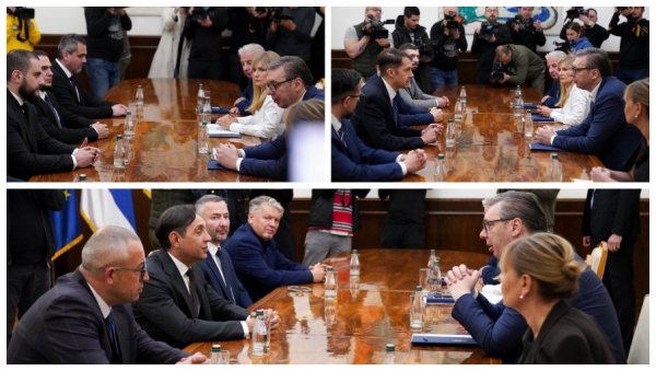 ЗА ДАНАС ЗАВРШЕНЕ КОНСУЛТАЦИЈЕ ВУЧИЋА СА ПРЕДСТАВНИЦИМА СТРАНАКА: Председник разговарао са Вулином, Пастором и Зукорлићем