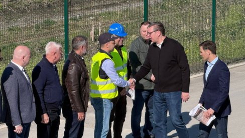 VUČIĆ OBILAZI RADOVE NA GRADILIŠTU EXPO 2027 (FOTO/VIDEO)