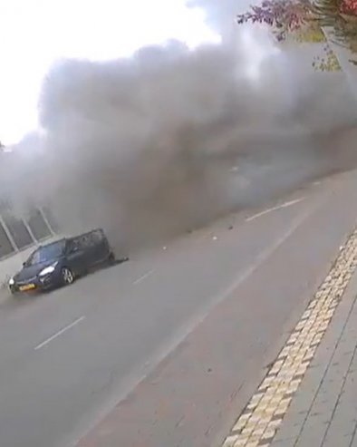 ПОЈАВИО СЕ СНИМАК УДАРА РАКЕТЕ: Језиве сцене у Израелу (ВИДЕО)