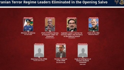 ДАНАС ЈОШ ДВОЈИЦА ЕЛИМИНИСАНА: Ево кога је све израелска војска до сада уклонила из иранског руководства?