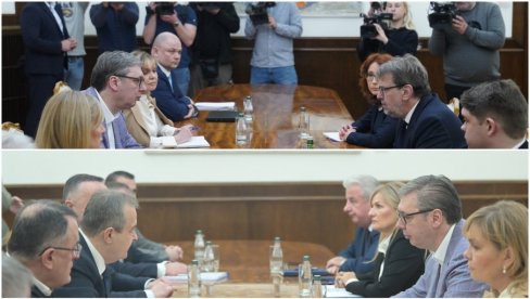 PREDSEDNIK NASTAVIO KONSULTACIJE SA STRANKAMA: Vučić se danas obraća u 13 časova (FOTO)