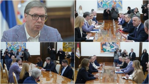 PREDSEDNIK NASTAVIO KONSULTACIJE SA STRANKAMA: Vučić se danas obraća u 13 časova (FOTO)
