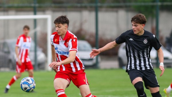 ЗВЕЗДА НАПУНИЛА МРЕЖУ ПАРТИЗАНА! Омладински вечити дерби скроз обојен у црвено-бело (ВИДЕО)