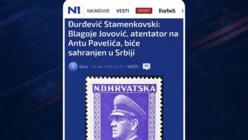 UZ VEST O BLAGOJU JOVOVIĆU N1 OBJAVIO SLIKU PAVELIĆA Reagovala ministarka Đurđević Stamenkovski: Važno je da se ne relativizuju zločinci