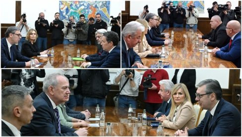 ZAVRŠENE KONSULTACIJE: Vučić razgovarao sa predstavnicima tri političke partije (FOTO)