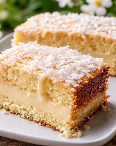 СОЧАН КОКОС КОЛАЧ СА ПРЕЛИВОМ ОД КОНДЕНЗОВАНОГ МЛЕКА: Мекан, мирисан и неодољиво кремаст