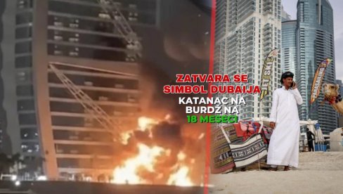 Pogodio ga iranski dron: Zatvara se simbol Dubaija na 18 meseci - gotovo 2 godine katanac na Burdž el Arab (VIDEO)