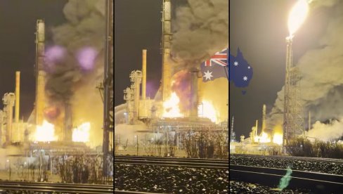 Усред рата у Ирану: Највећа рафинерија нафте у Аустралији у пламену (ВИДЕО)