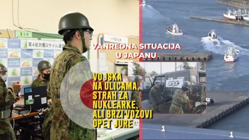 Vanredna situacija u Japanu: Vojska hitno izašla na ulice! Šta je sa nuklearkama? (VIDEO)