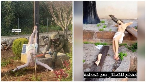 Лицемерје ИДФ: За скрнављење и уништавање статуе Христа 30 дана затвора!