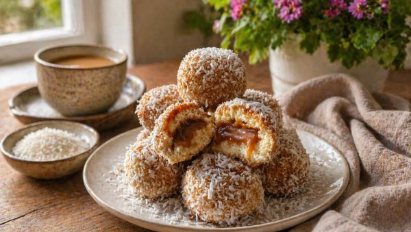 КОЛАЧИ ОД ОВСА СА КАРАМЕЛ КРЕМОМ:  Мекани, мирисни и укусни