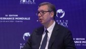 Јединство није поповање другима Вучић се обраћа на Међународној конференцији о глобалној политици