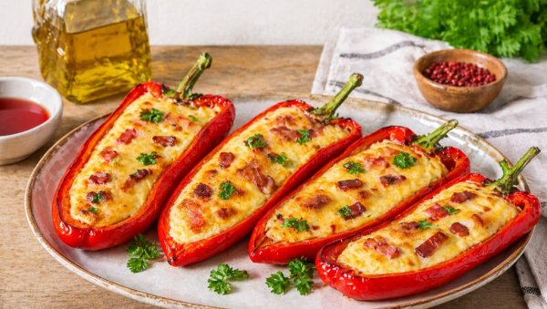 ЗАПЕЧЕНЕ ПАПРИКЕ СА СИРОМ: Топао залогај пун укуса
