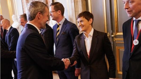 Велика част за Србију Брнабићева гошћа краља Данске Фредерика Десетог: Хвала Вам на срдачном гостопримству и дивном пријему