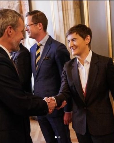 Велика част за Србију Брнабићева гошћа краља Данске Фредерика Десетог: Хвала Вам на срдачном гостопримству и дивном пријему
