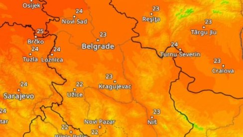 Balkan postaje centar toplotnog talasa: Beograd topliji od Kaira, cela zemlja se crveni (MAPE)