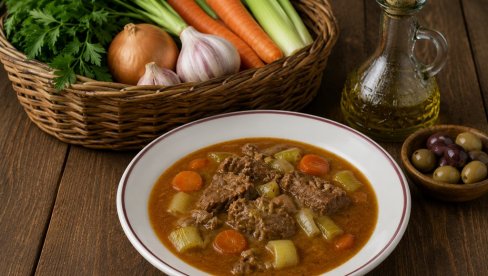 ЧОРБА ПРАЗИЛУКОМ И ЈУНЕЋИМ МЕСОМ: Топлина домаће кухиње