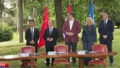 ЦЕРЕМОНИЈА У ВИЛИ МИР: Вучић присуствује потписивању докумената за изградњу пута Вожд Карађорђе (ВИДЕО)