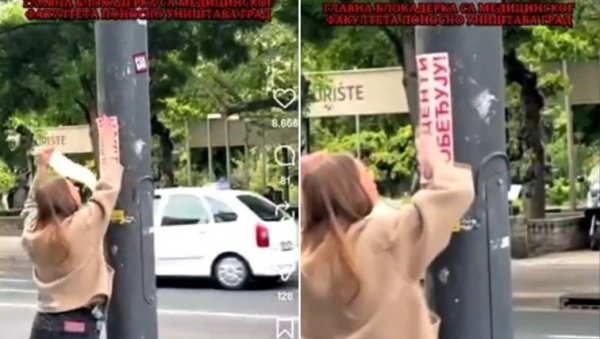 БЛОКАДЕРКА УНИШТАВА ГРАД! Демолирала Медицински факултет, нападала полицајце, а сад дивља по центру