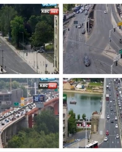 ГУЖВЕ У БЕОГРАДУ НА ПОЧЕТКУ РАДНЕ НЕДЕЉЕ: Колоне на Бранковом мосту и Газели (ФОТО)
