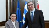 VUČIĆ SA MINISTARKOM KULTURE GRČKE: Razgovori za daljem unapređenju saradnje (FOTO)