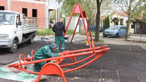 LEPŠA MESTA ZA IGRU: Uredili igrališta u Batajnici i Altini