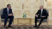 VUČIĆ U AZERBEJDŽANU: Predsednik Srbije razgovarao sa Ilhamom Alijevim, slede važni sastanci